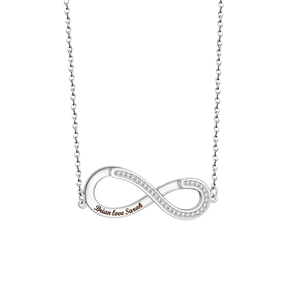 Rotatable Infinite Heart Necklace