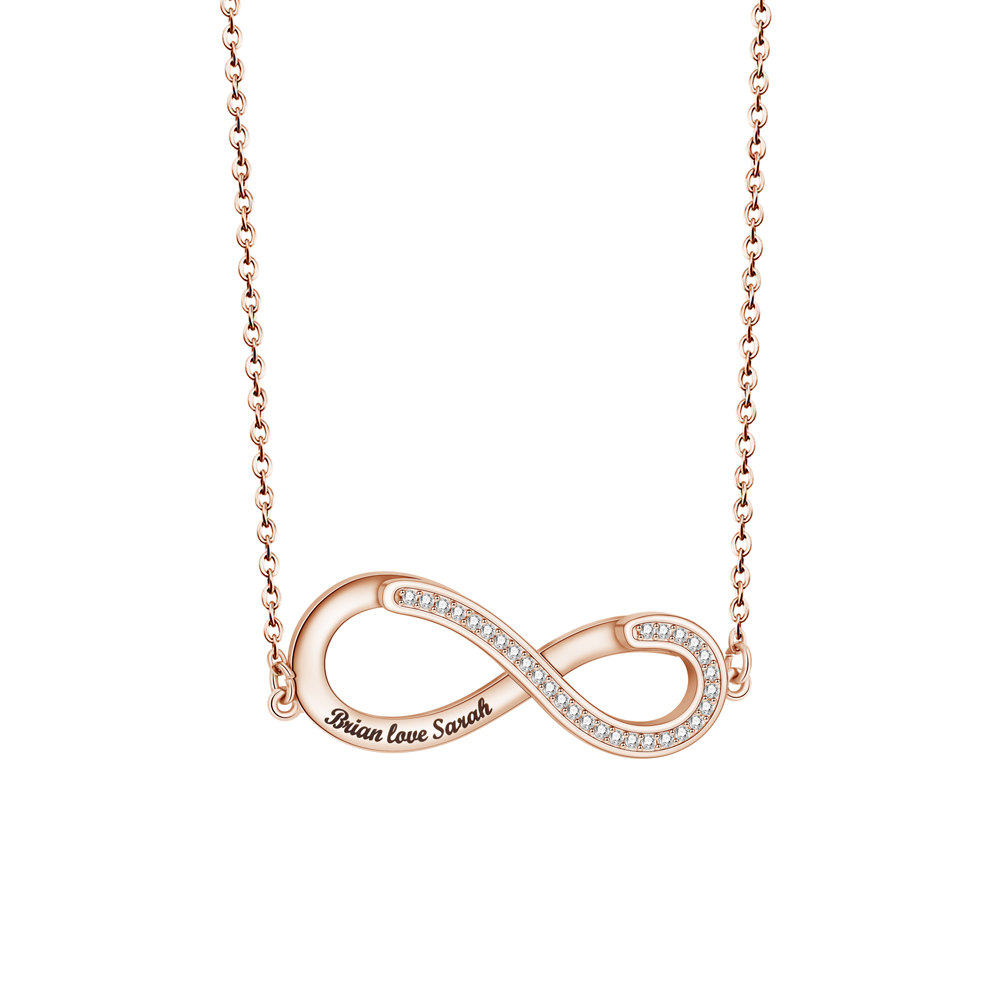 Rotatable Infinite Heart Necklace