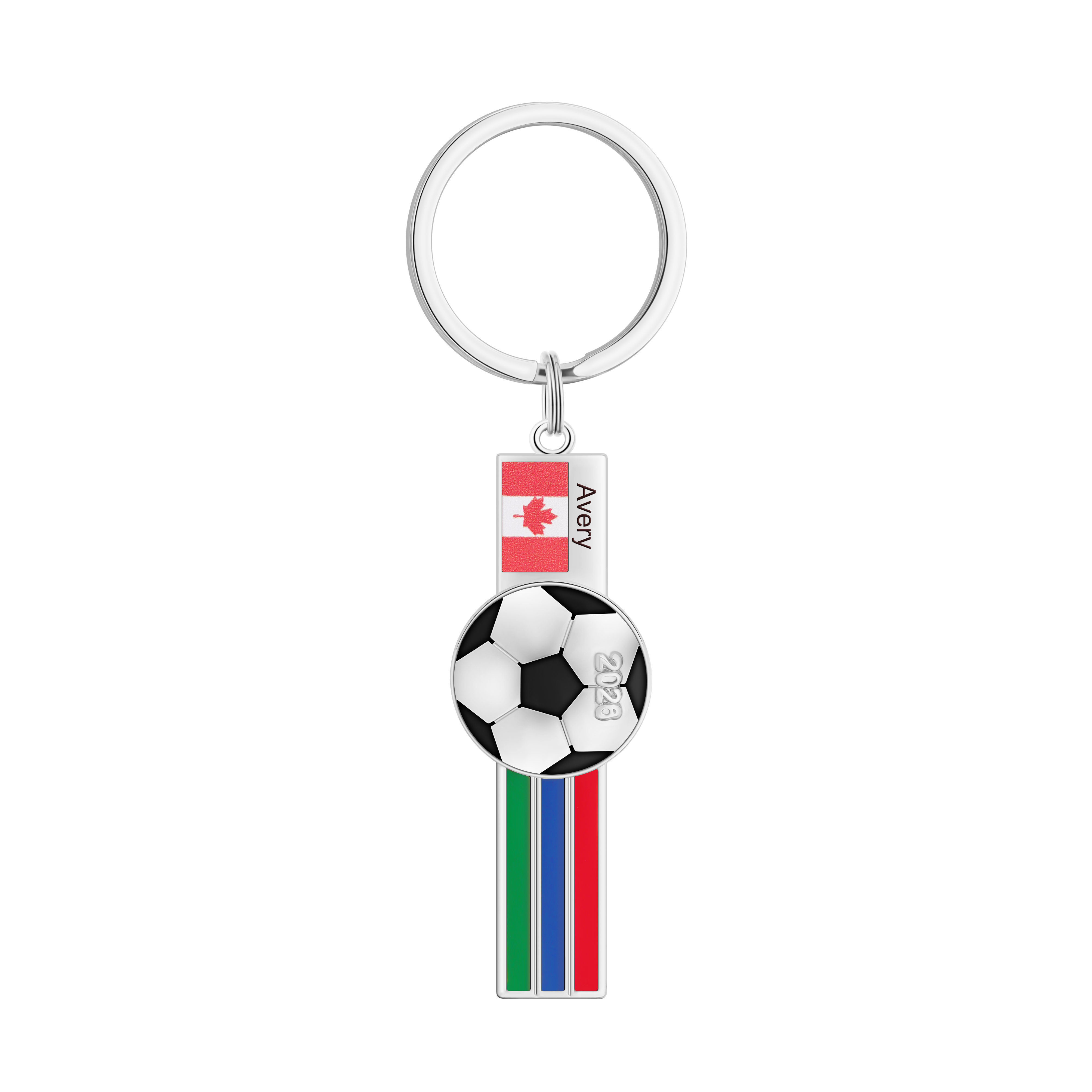 Football fan gift 🎁 Personalized football necklace/keychain/brooch to celebrate the World Cup co-hosted by the US, Canada, and Mexico.