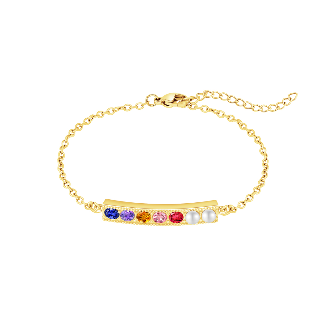 ✨ Personalized Birthstone & Pearl Bracelet/Necklace ✨