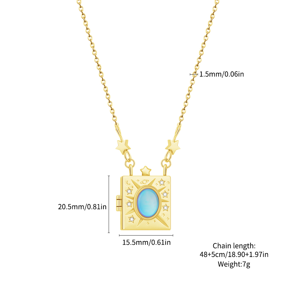 ✨ Diamond Photo Locket Necklace