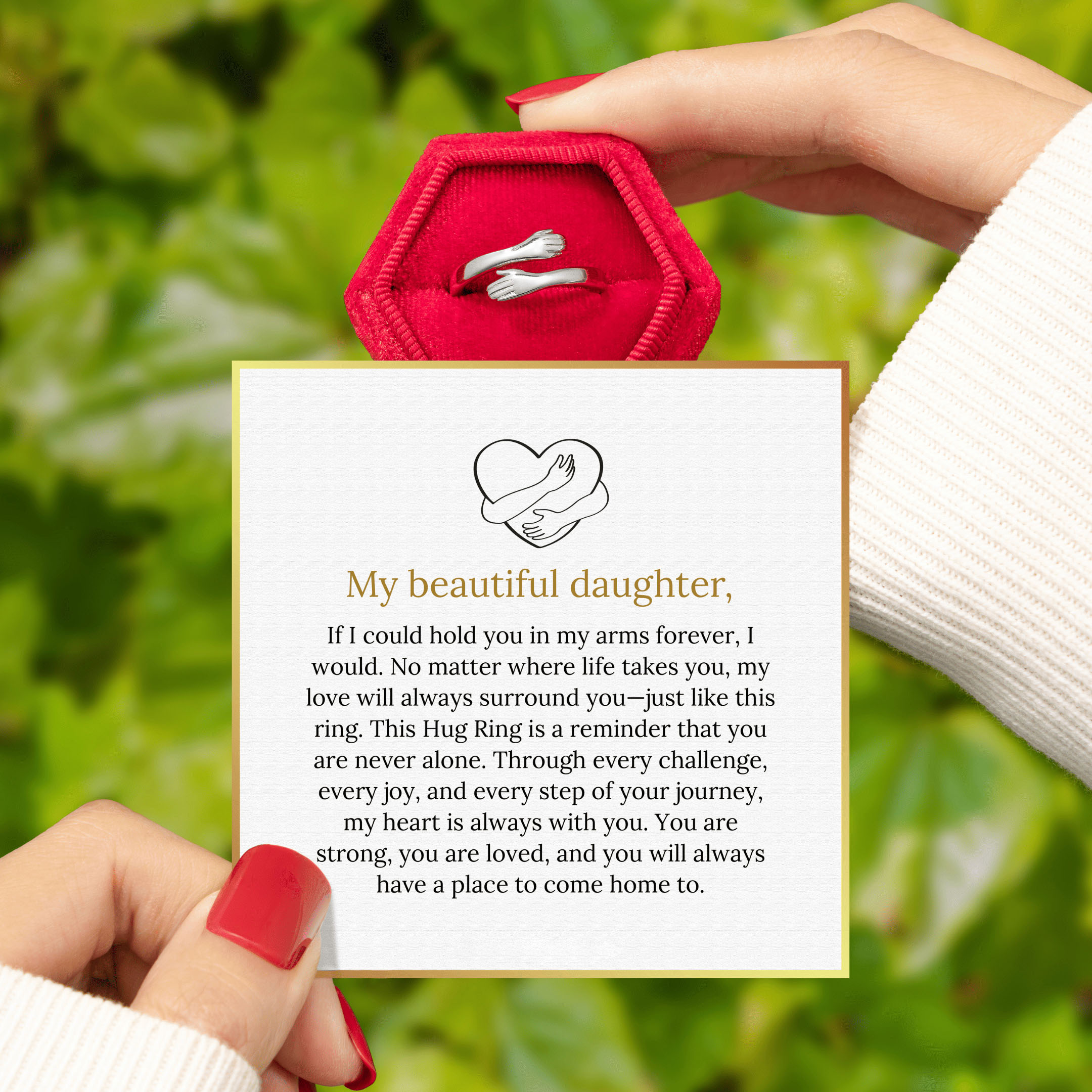 Hug Ring - Solid Gold