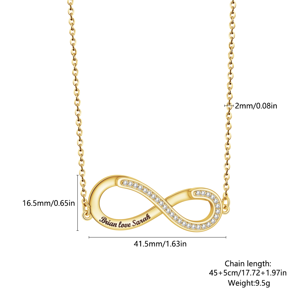 Rotatable Infinite Heart Necklace