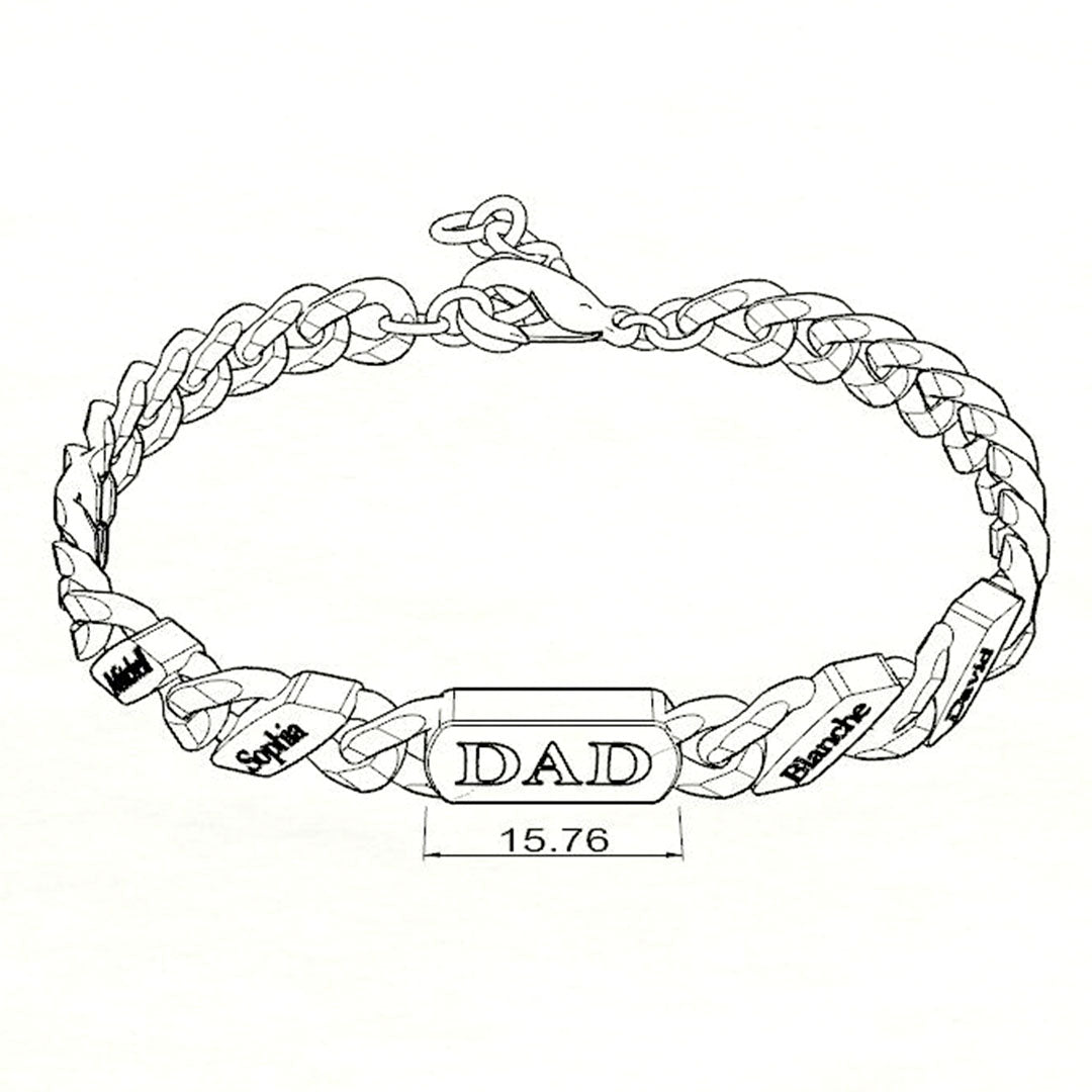 Custom Fashion Name Chain Bracelet For Christmas Gift🎁