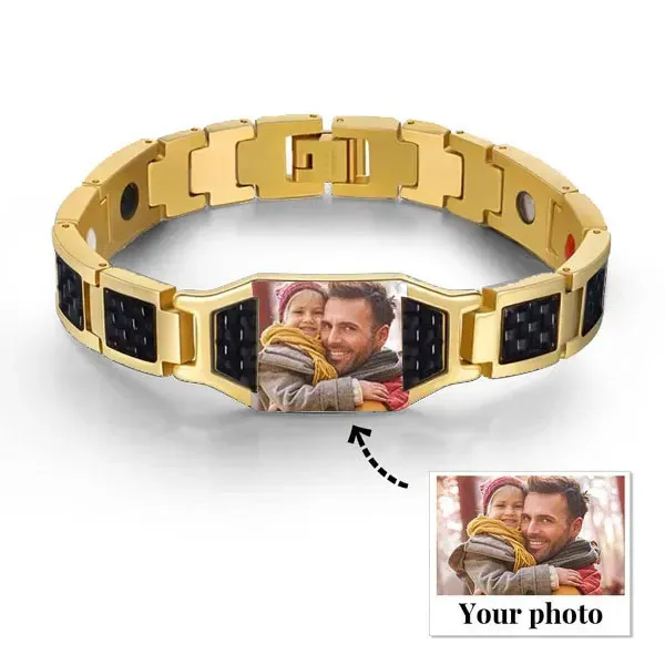 Father's Day🎁 Personalized Men Bracelet wtih Name Custom Stainless Steel Bracelet For Him