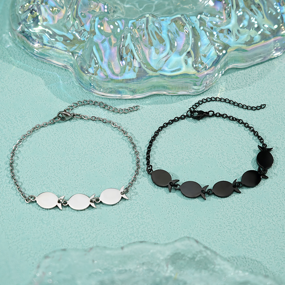 Custom Name Fish Charm Bracelet