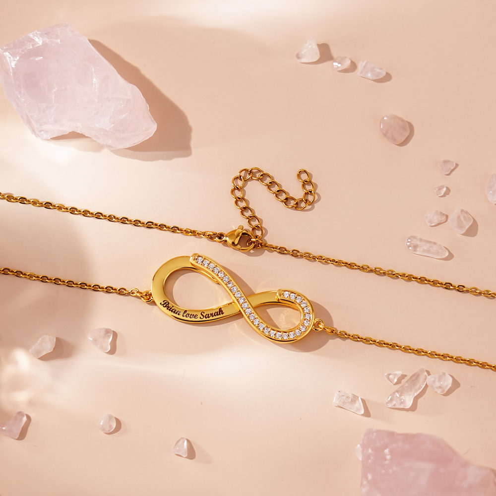 Rotatable Infinite Heart Necklace