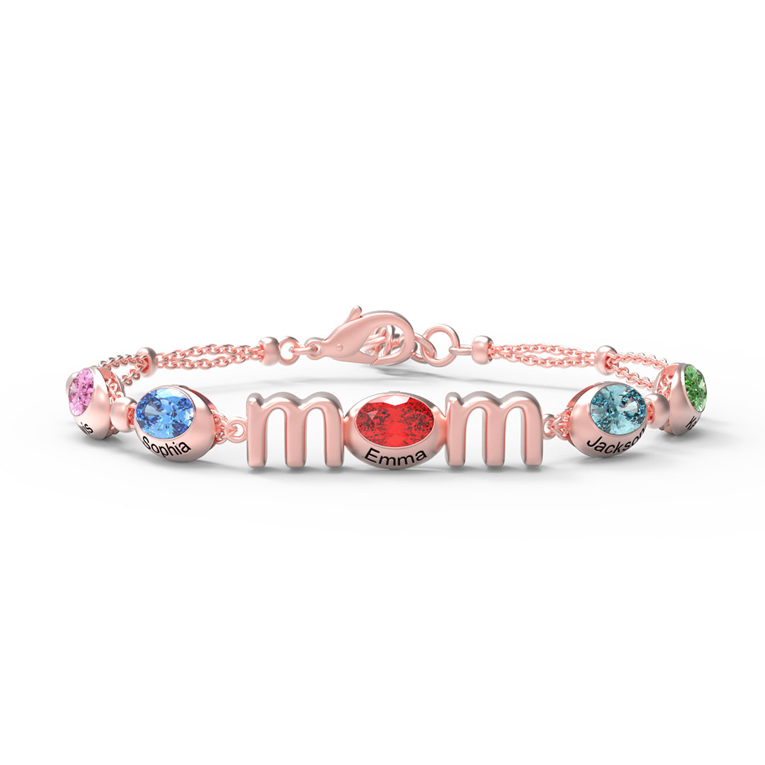 Color Egg MOM Birthstone Bracelet