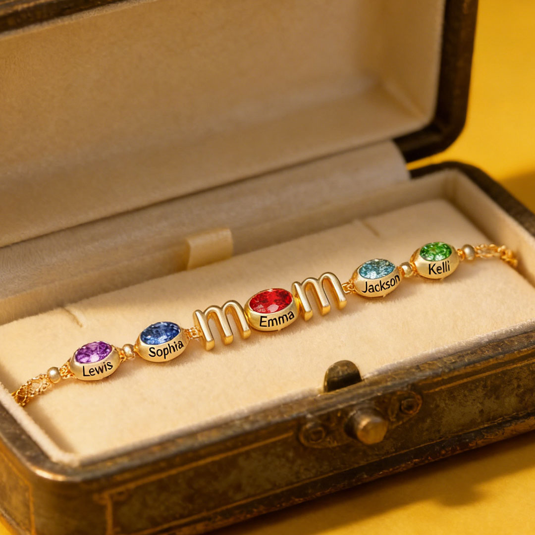 Color Egg MOM Birthstone Bracelet