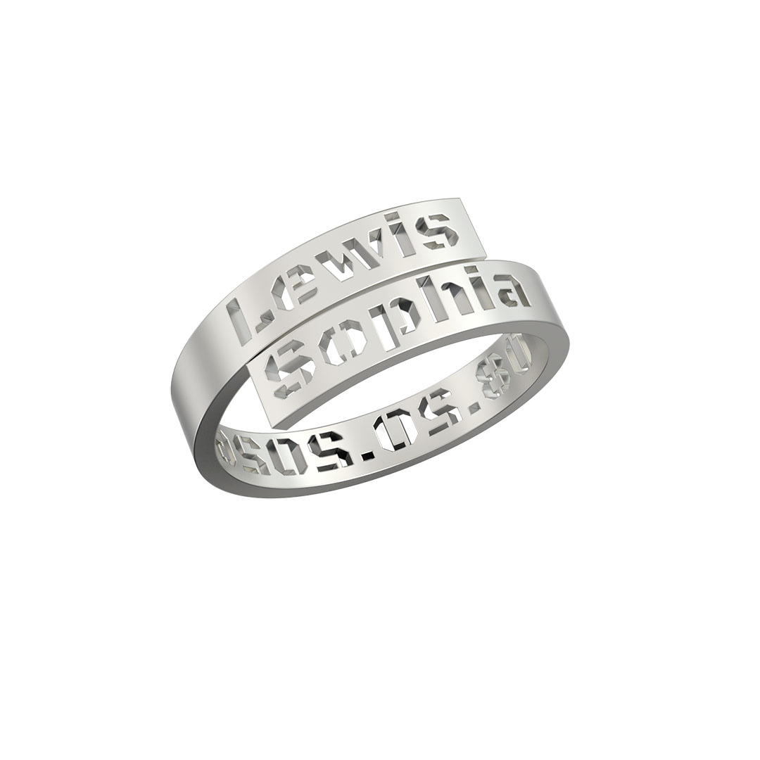 Anniversary Name Ring