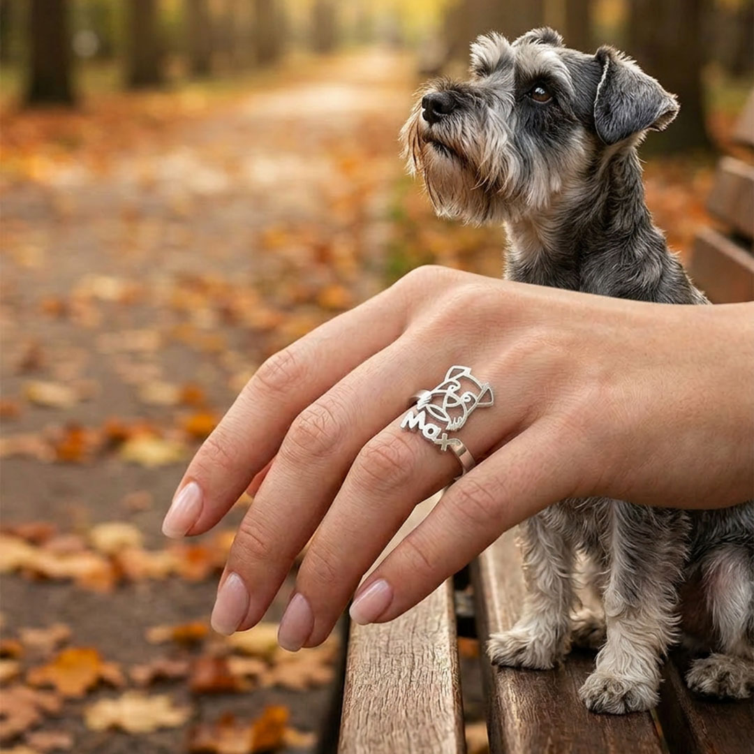 Pet dog name ring