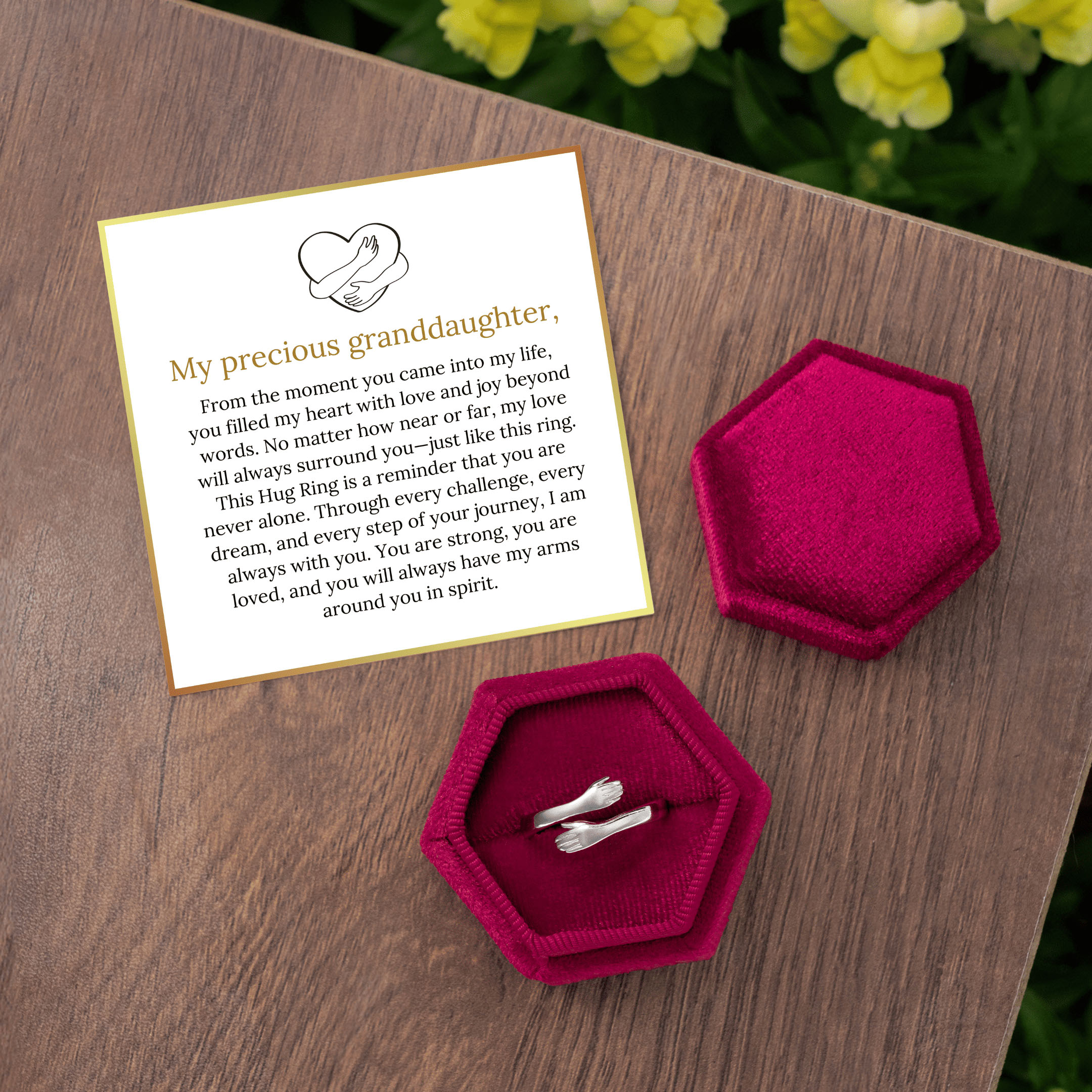 Hug Ring - Solid Gold