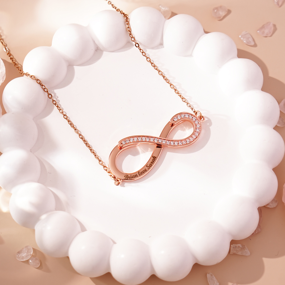 Rotatable Infinite Heart Necklace