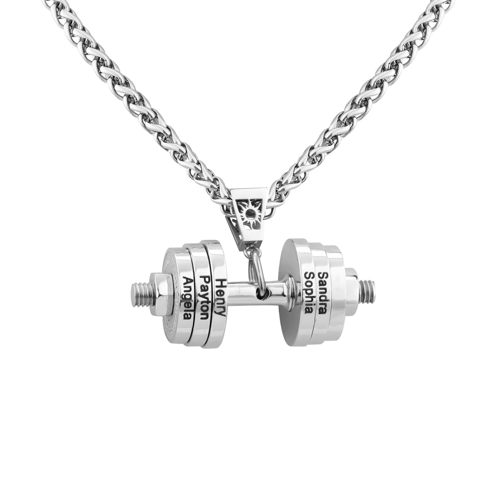 Father's Day🎁 Personalized DAD Dumbbell Charm Necklace