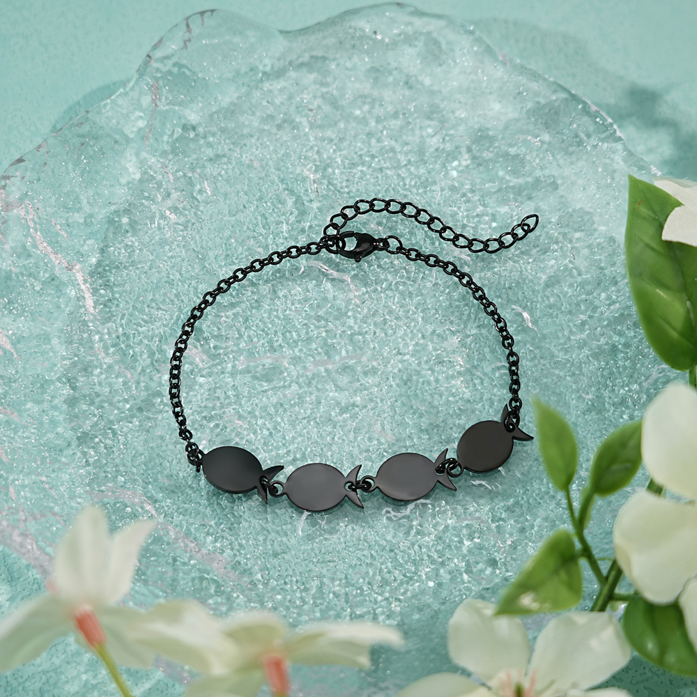 Custom Name Fish Charm Bracelet