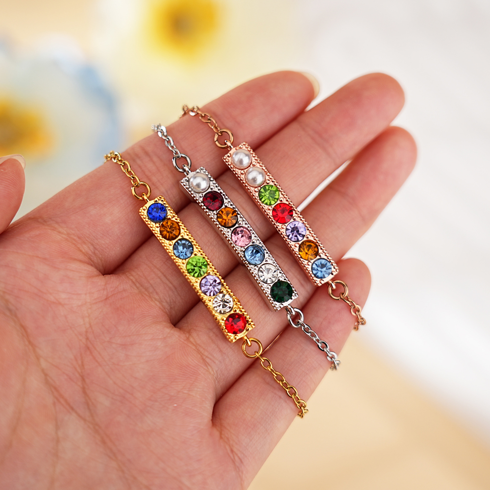 ✨ Personalized Birthstone & Pearl Bracelet/Necklace ✨