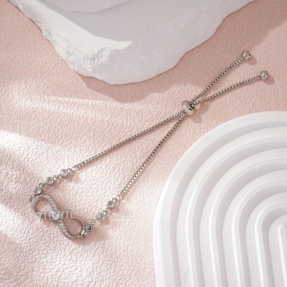 Timeless Love Mother's Bracelet - Infinity & Heart Crystal Design