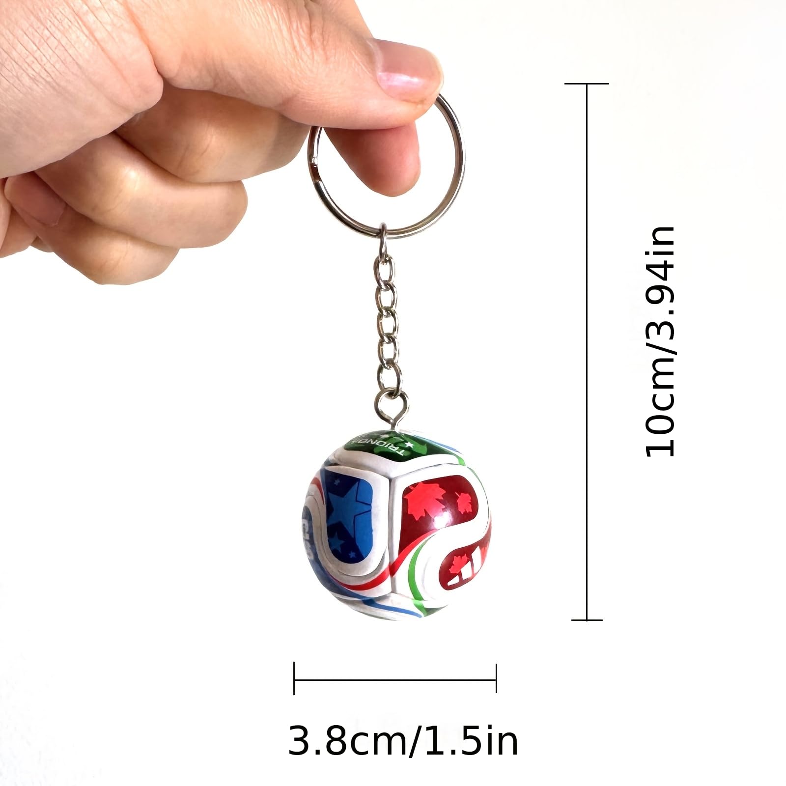 2026 FIFA World Cup Mini Trophy & Football Keychain Set