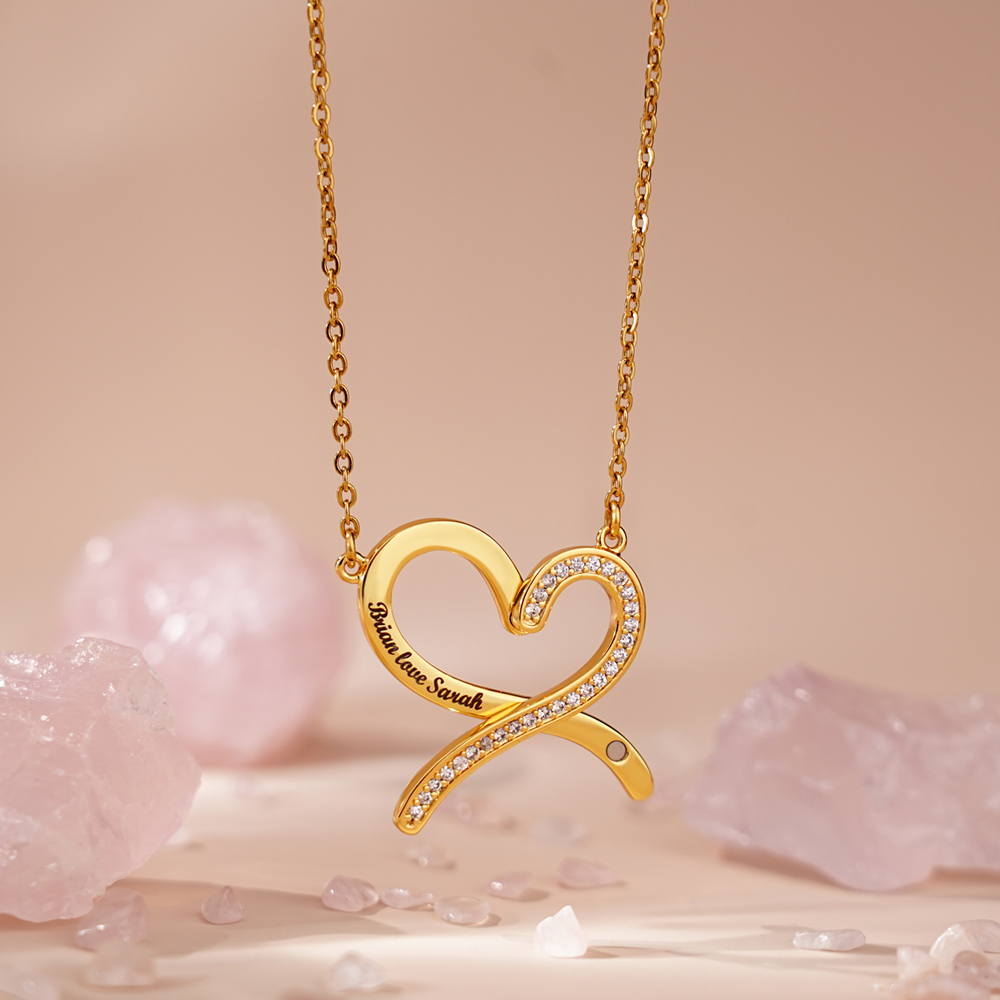 Rotatable Infinite Heart Necklace