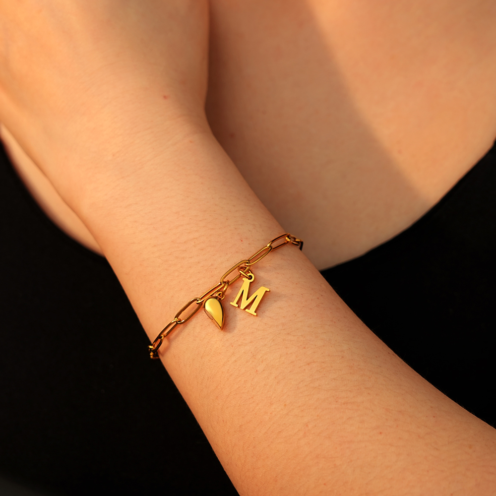 Couple Letter Magnetic Bracelet