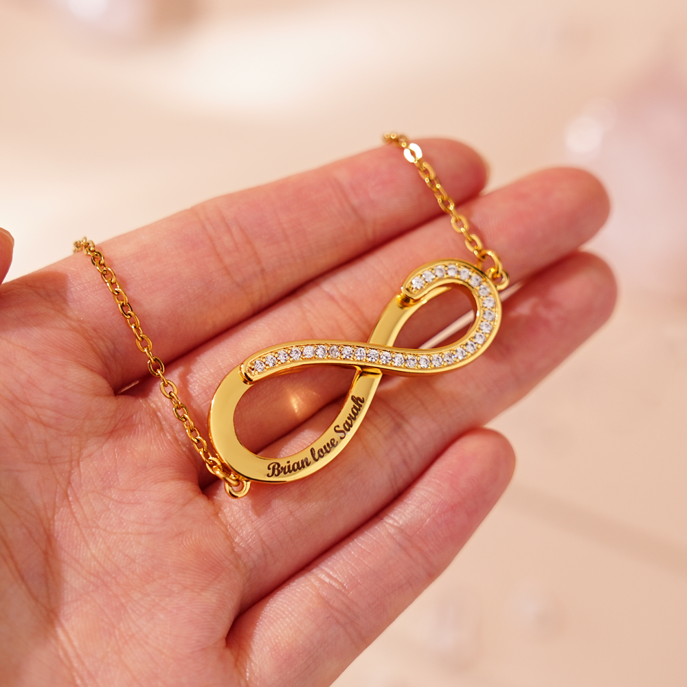 Rotatable Infinite Heart Necklace
