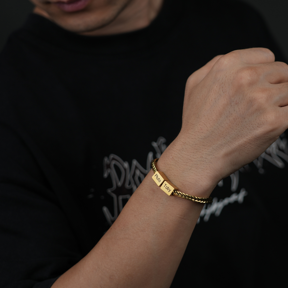 Personalized Name Bead Bracelet