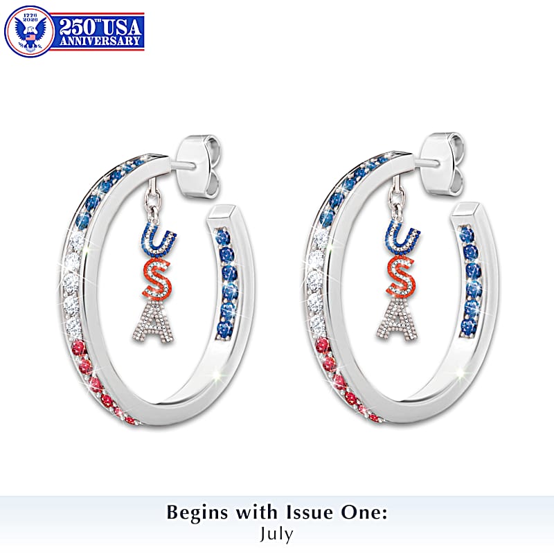 Gold- And Silver-Tone Seasonal Charm Hoop Earring