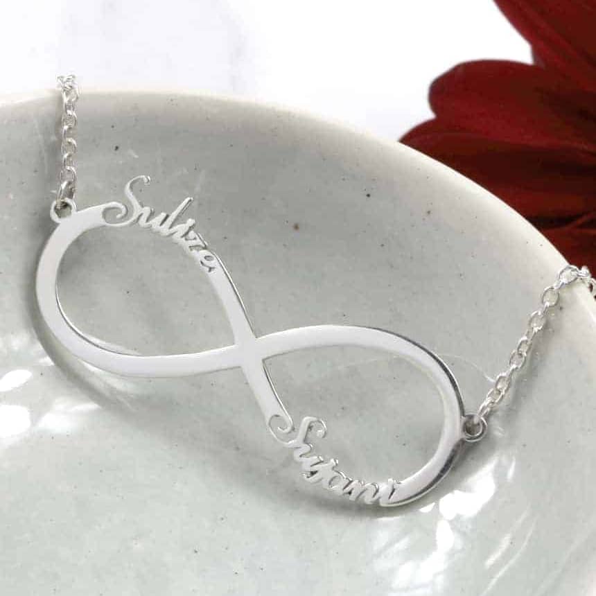 Mother's Day Gift, Infinity Love Name Necklace