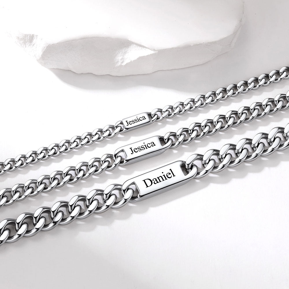 1-6 Name Cuban Chain Necklace 5/7/9MM