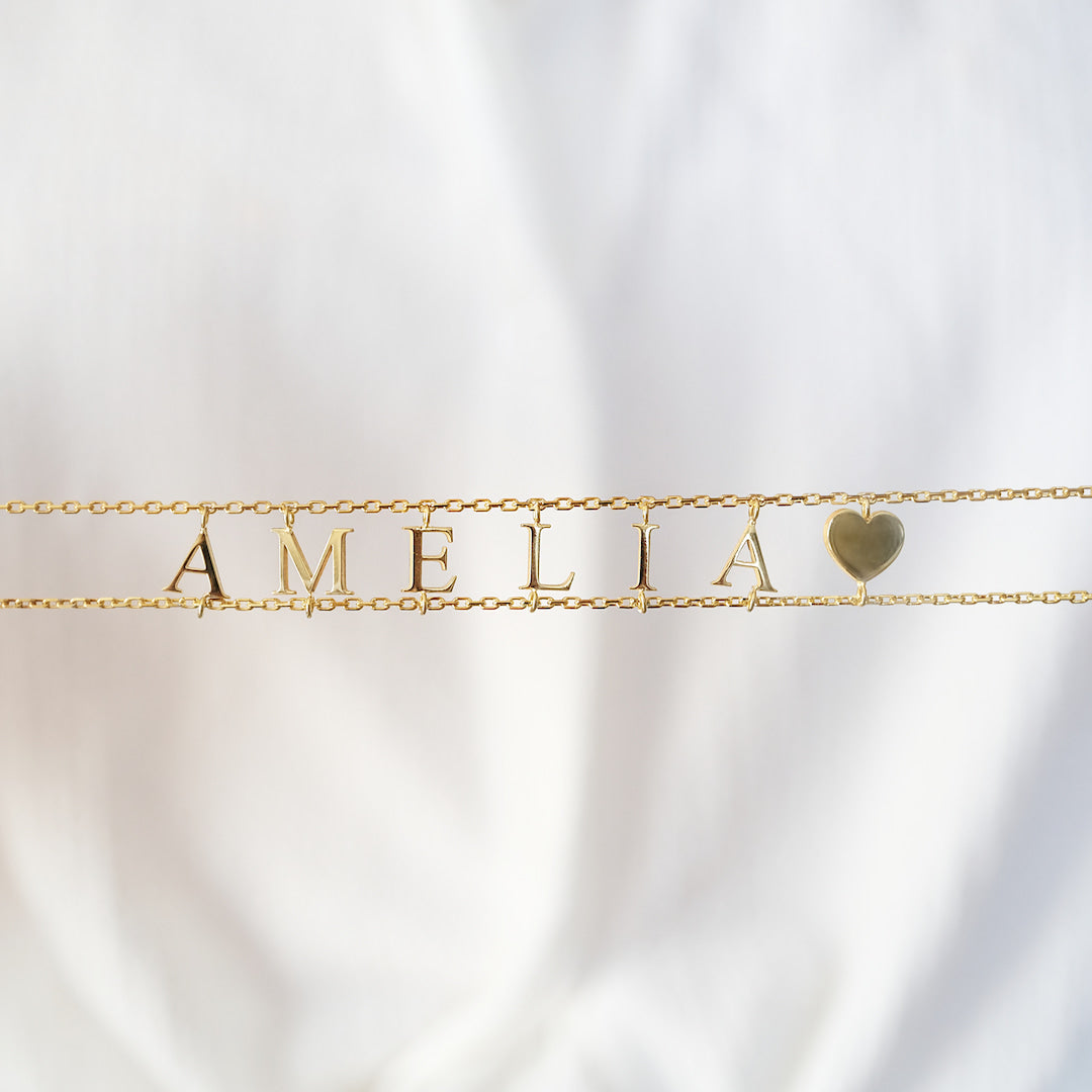 Custom Letter Choker Necklace