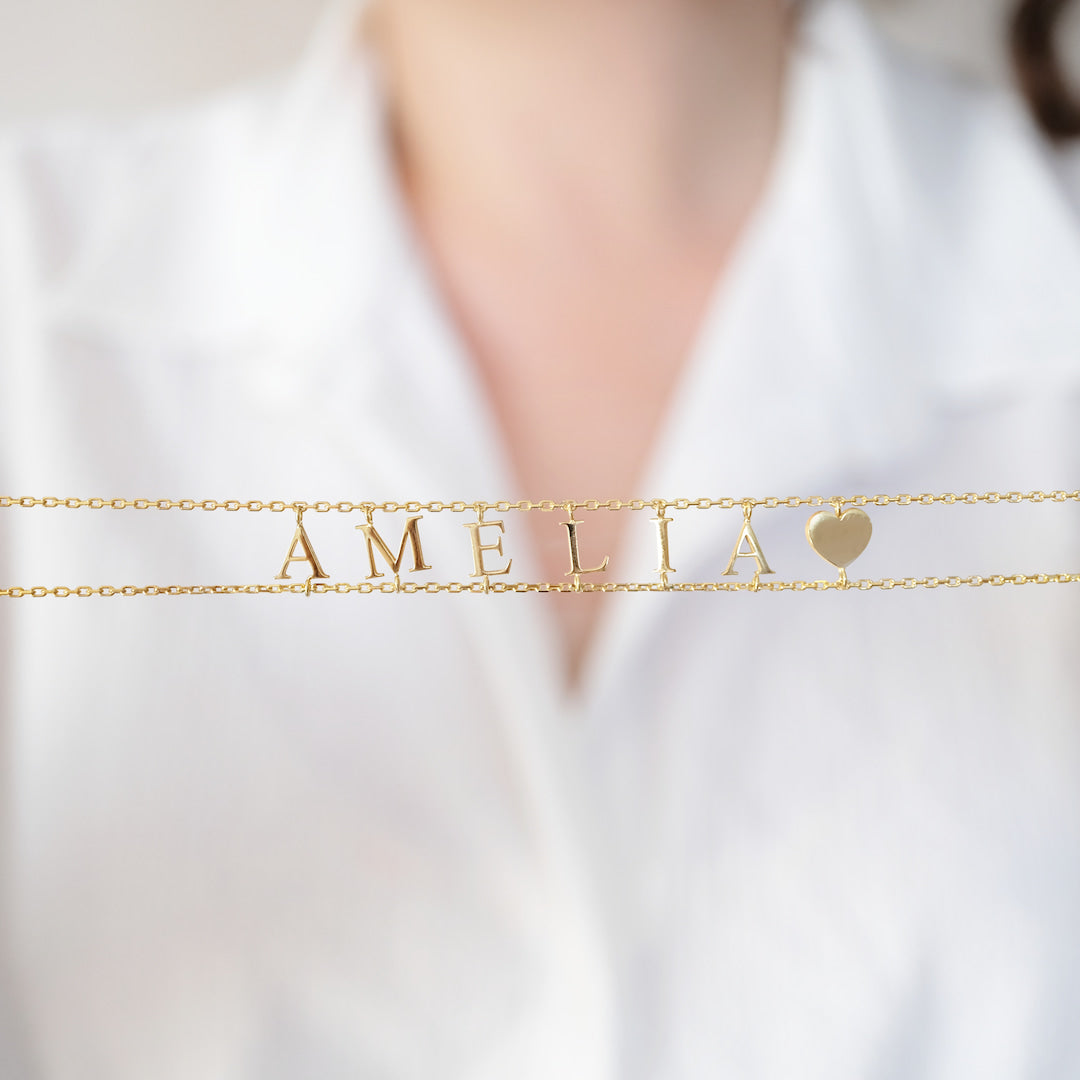 Custom Letter Choker Necklace