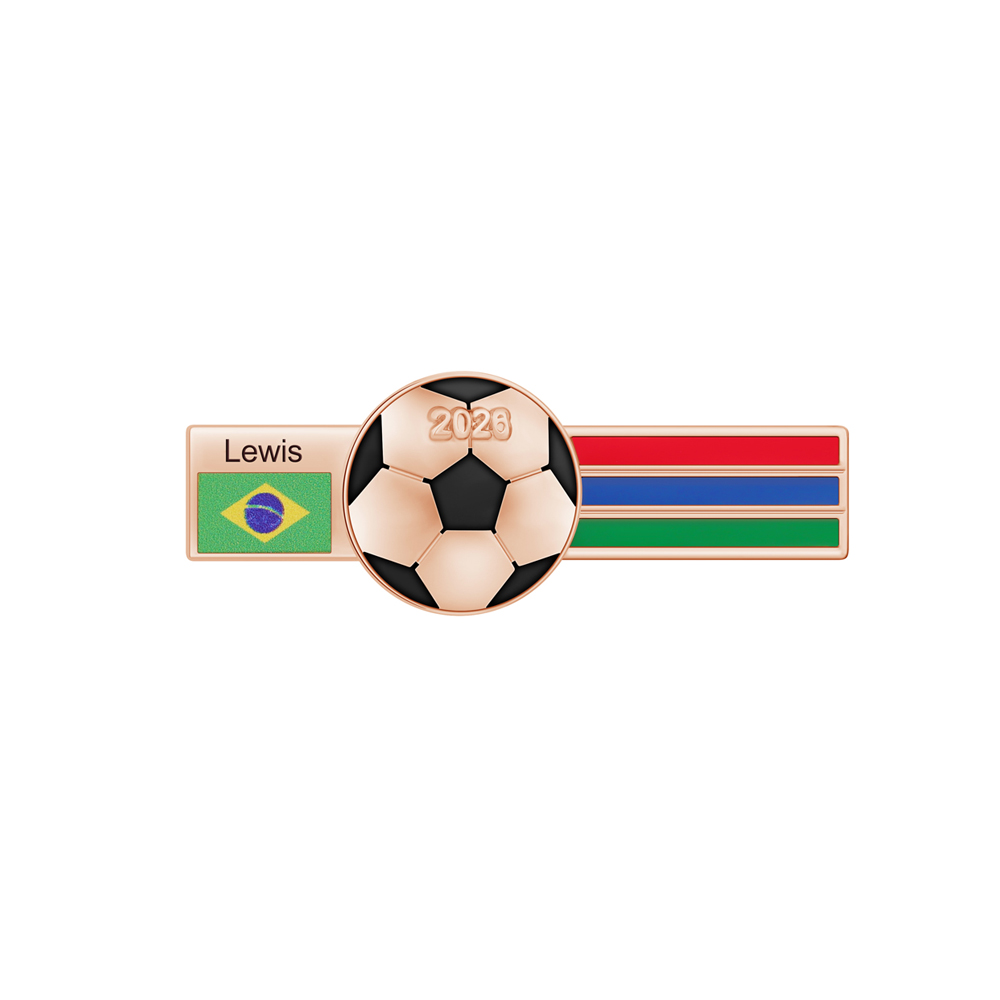 Football fan gift 🎁 Personalized football necklace/keychain/brooch to celebrate the World Cup co-hosted by the US, Canada, and Mexico.