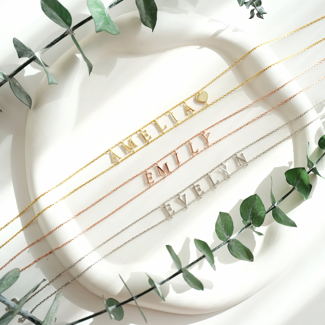 Custom Letter Choker Necklace