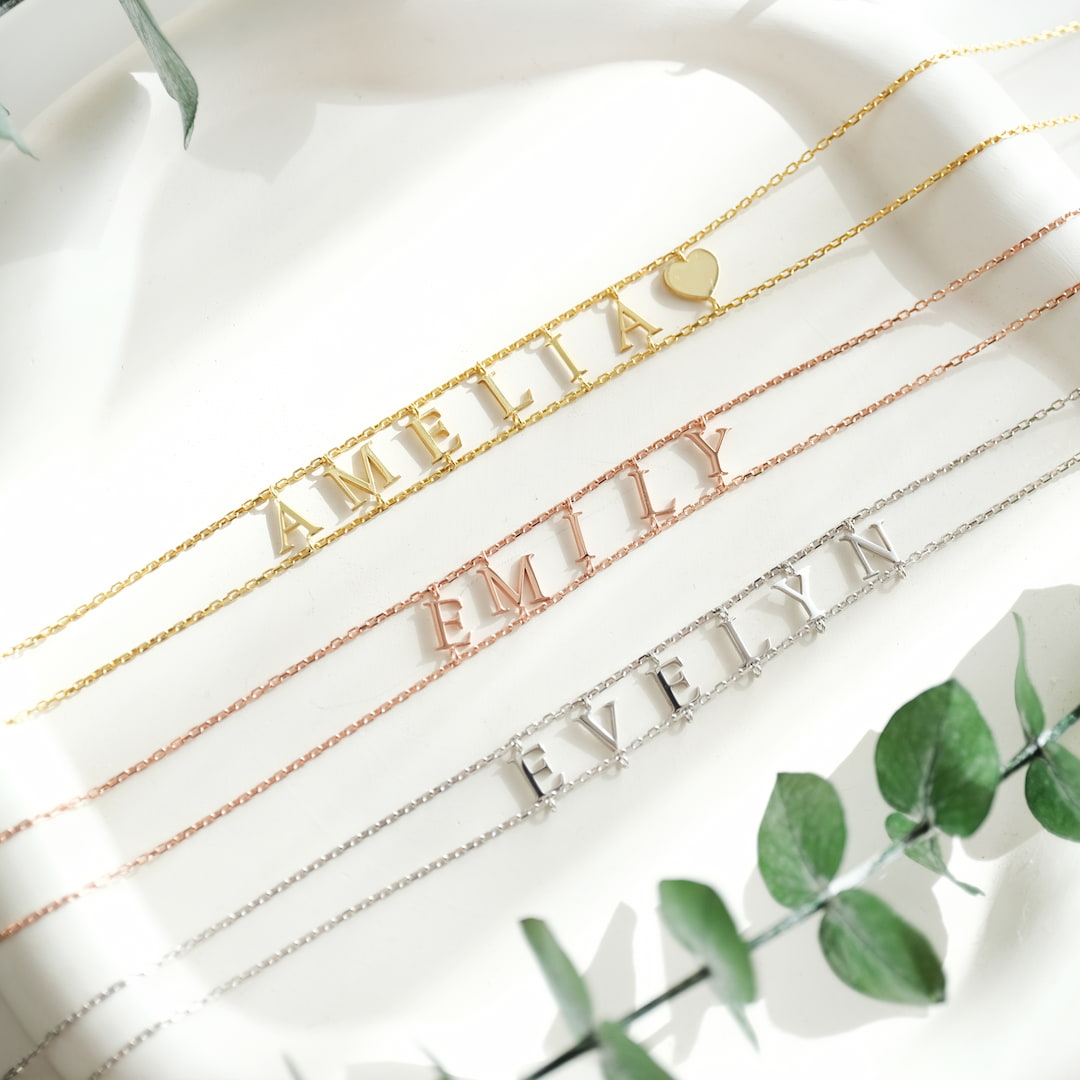 Custom Letter Choker Necklace