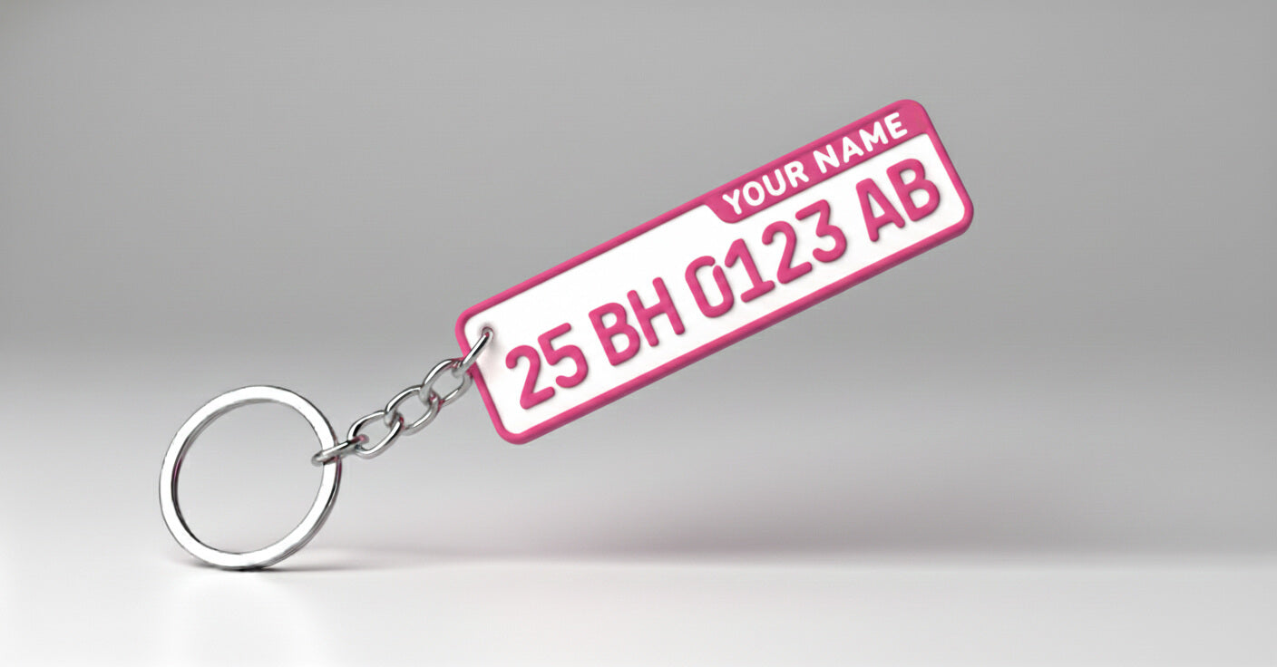 Number Plate Keychain