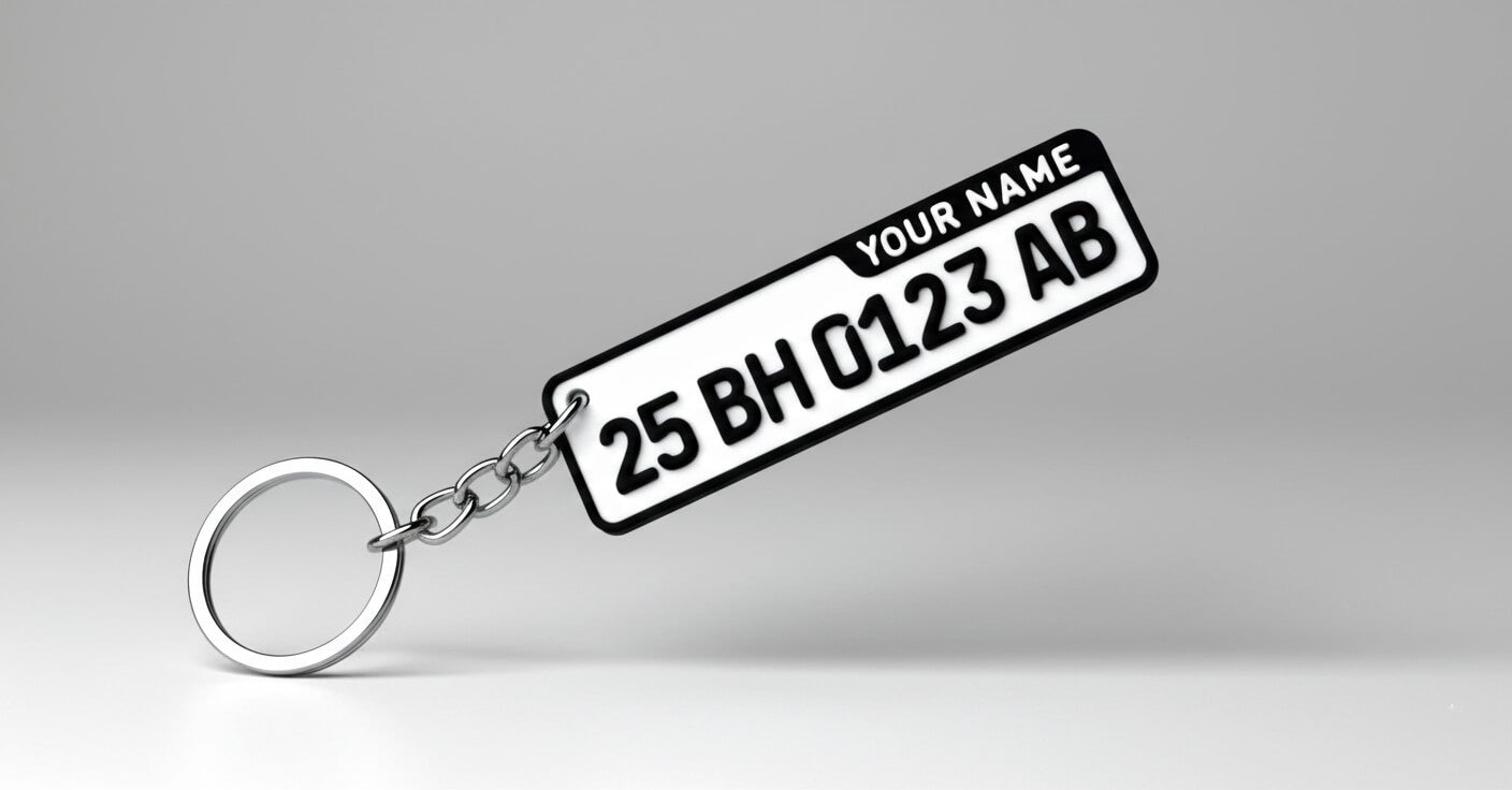 Number Plate Keychain