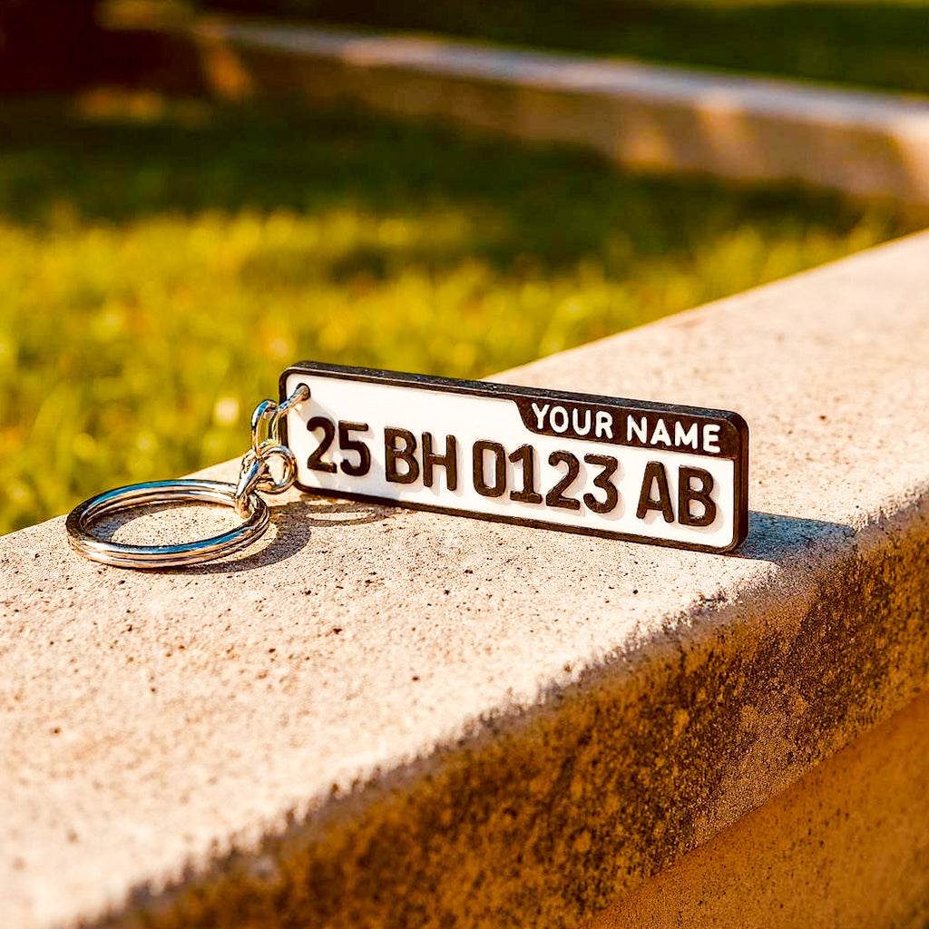 Number Plate Keychain