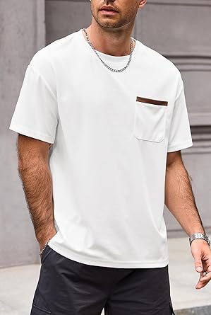 GOU Men's T-Shirts - Premium Cotton Crew Neck Tees S