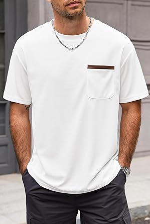 GOU Men's T-Shirts - Premium Cotton Crew Neck Tees S