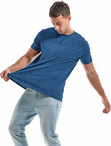 KLIEGOU Men's T-Shirts - Premium Cotton Crew Neck Tees S