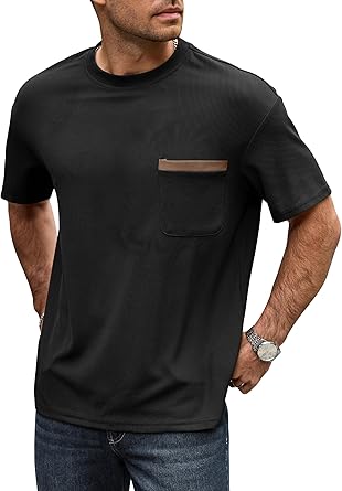 EGOU Men's T-Shirts - Premium Cotton Crew Neck Tees S