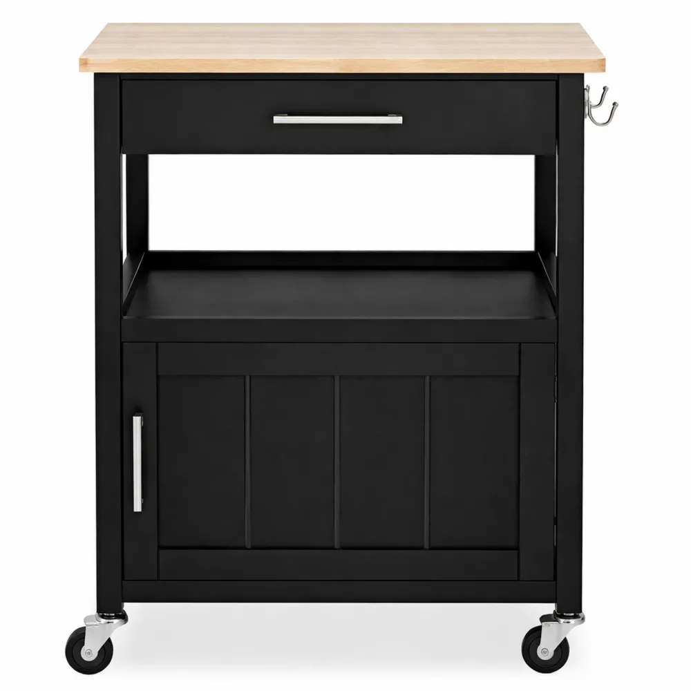 Chariot de cuisine polyvalent avec tiroir et étagères