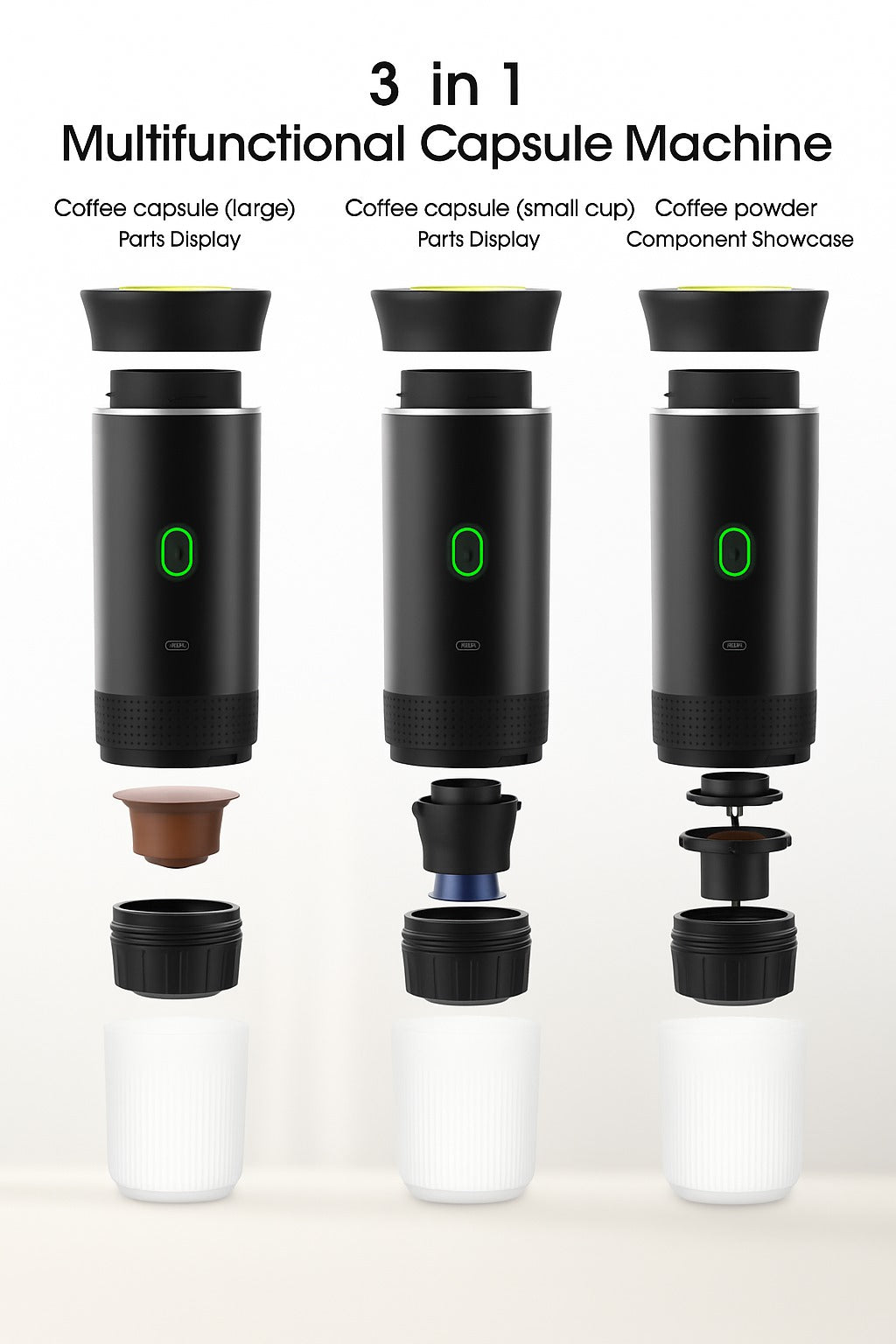 Espressor portabil 3 in 1 cu capsule