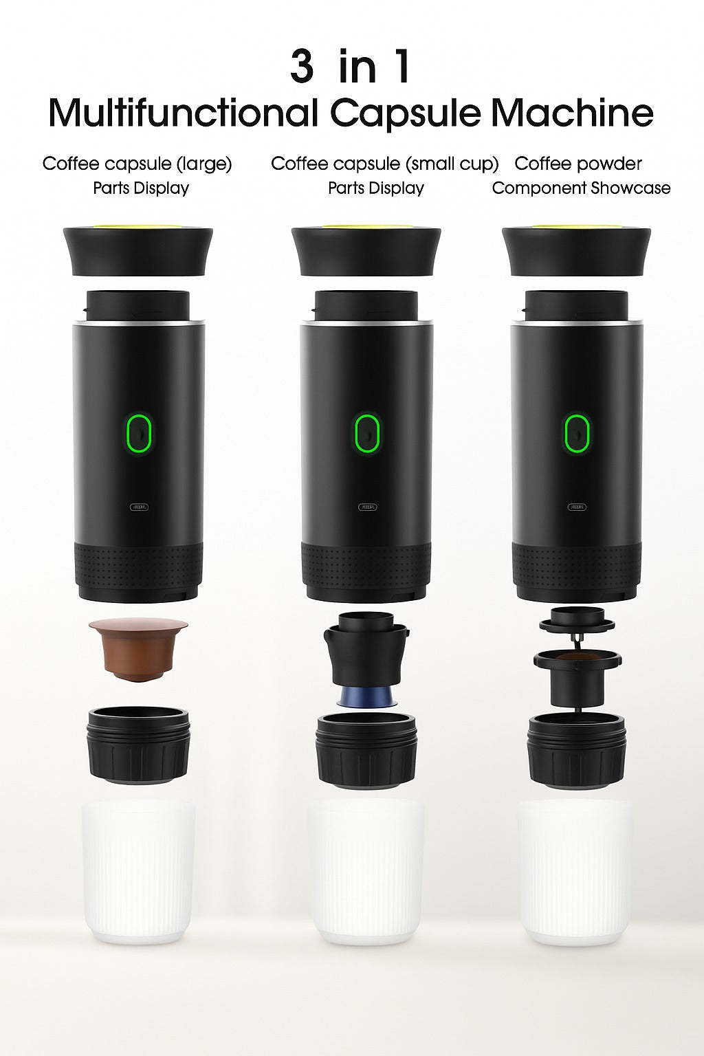 Espressor portabil 3 in 1 cu capsule