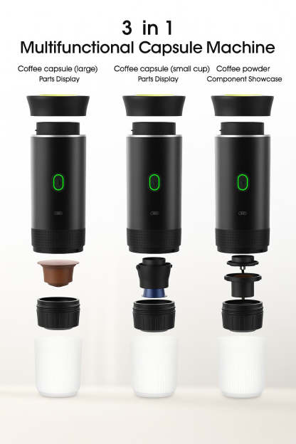 Espressor portabil 3 in 1 cu capsule