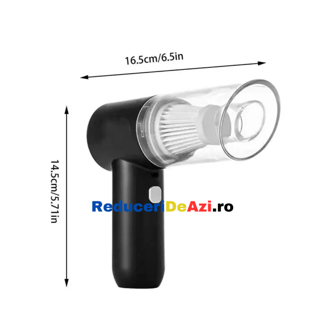 Mini aspirator portabil 3-în-1 de mare putere