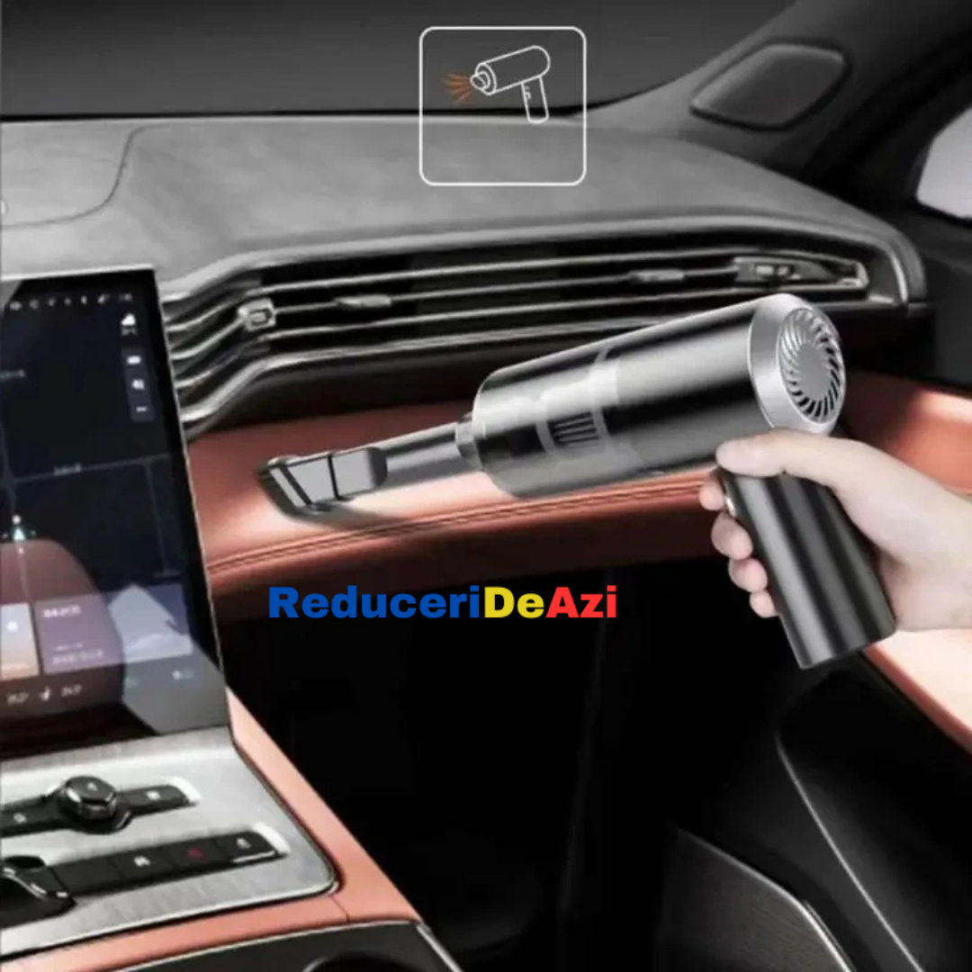 Mini aspirator portabil 3-în-1 de mare putere