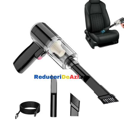 Mini aspirator portabil 3-în-1 de mare putere