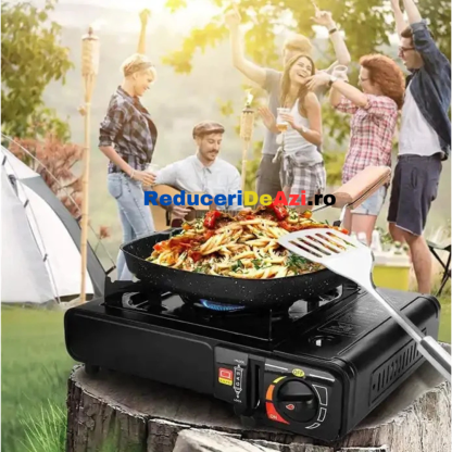 Aragaz Camping, Portabil ,Voiaj, Gaz Butan, Dubla Alimentare Aprindere Automata