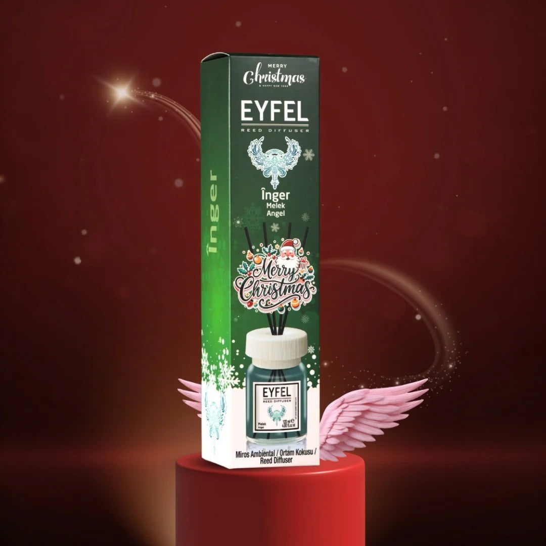 Set 6x bucati Odorizant de camera Eyfel Christmas, Mango, Angel, Orange, Mint & Pine, Apple Pie, Cinnamon & Clove
